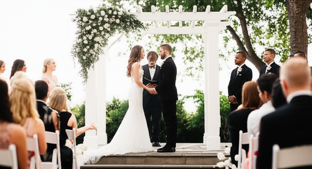 Elegant wedding ceremony